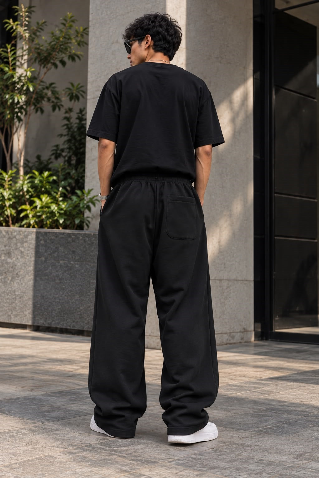 Black Faded Loose Fit pant