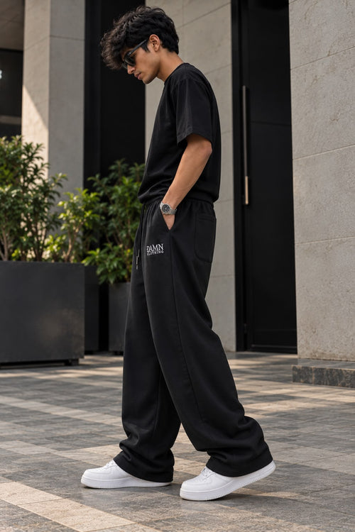 Black Faded Loose Fit pant